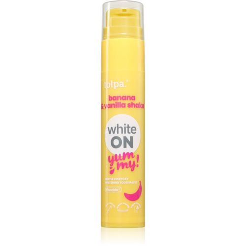 On White Yummy pasta de dientes blanqueadora sabor Banana & Vanilla 60 g - Tołpa - Modalova