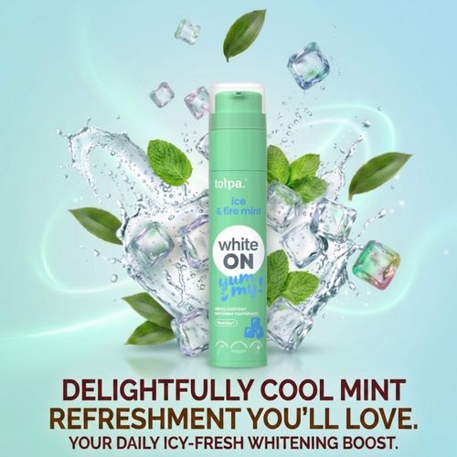On White Yummy pasta de dientes blanqueadora sabor Ice & Fire Mint 60 g - Tołpa - Modalova