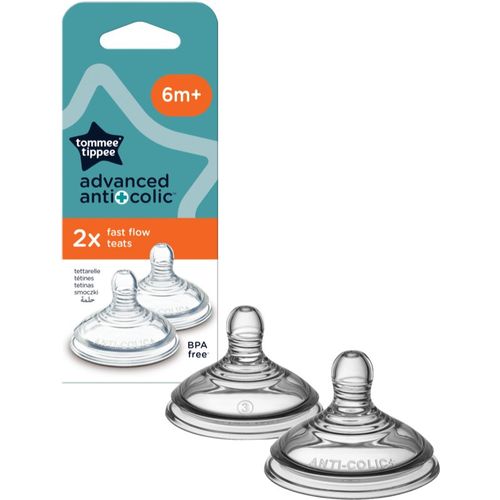 Advanced Anti-Colic tetina de biberón Fast Flow 6-12m 2 ud - Tommee Tippee - Modalova