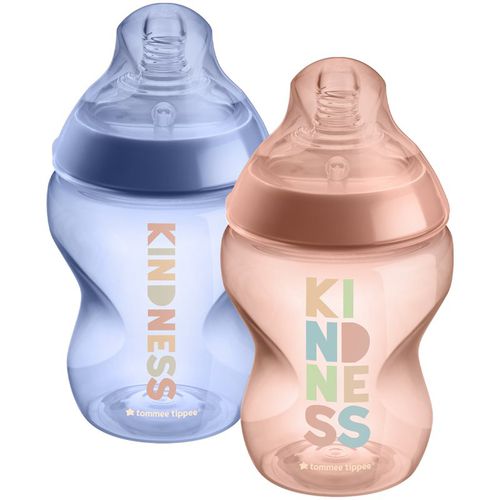 Closer To Nature Anti-colic Kindness biberón Slow Flow 0m+ 2x260 ml - Tommee Tippee - Modalova