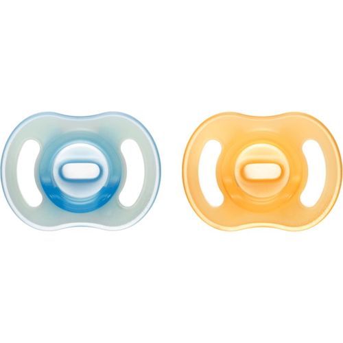 Ultra Light Night chupete 6-18m Orange/ Blue 2 ud - Tommee Tippee - Modalova