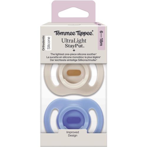 Ultra Light Stay Put 6-18 m chupete Boy 2 ud - Tommee Tippee - Modalova