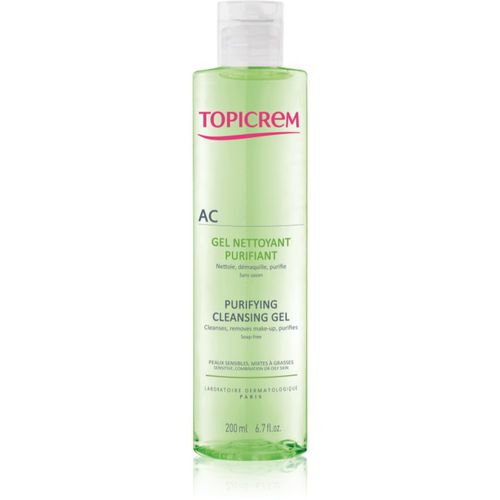 AC Purifying Cleansing Gel gel di pulizia profonda per pelli grasse e sensibili 200 ml - Topicrem - Modalova