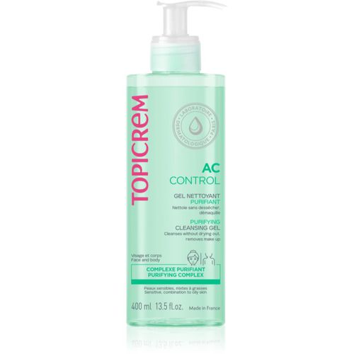 AC Purifying Cleansing Gel gel di pulizia profonda per pelli grasse e sensibili 400 ml - Topicrem - Modalova