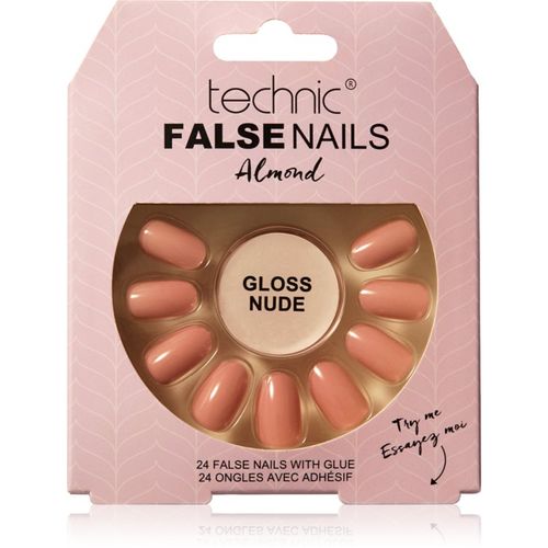 False Nails Almond uñas postizas Gloss Nude 24 ud - Technic Cosmetics - Modalova