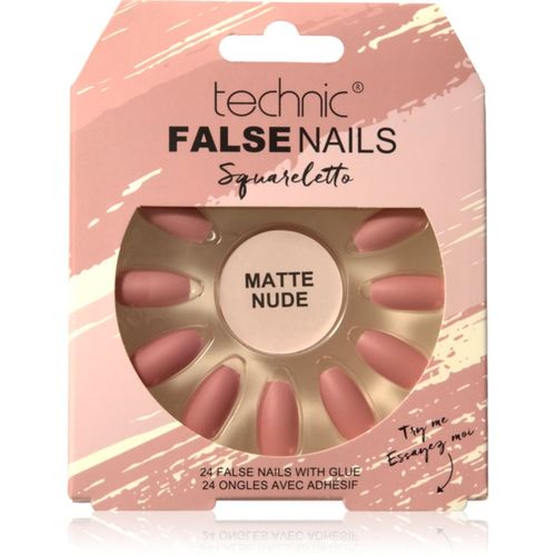 False Nails Sqarletto uñas postizas Matte Nude 24 ud - Technic Cosmetics - Modalova