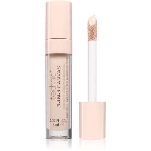 In-1 Canvas corrector de larga duración tono Porcelain 8 ml - Technic Cosmetics - Modalova
