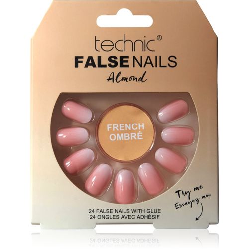 False Nails Almond uñas postizas French Ombré 24 ud - Technic Cosmetics - Modalova