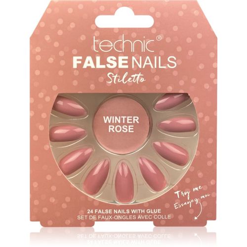False Nails Stiletto uñas postizas Winter Rose 24 ud - Technic Cosmetics - Modalova