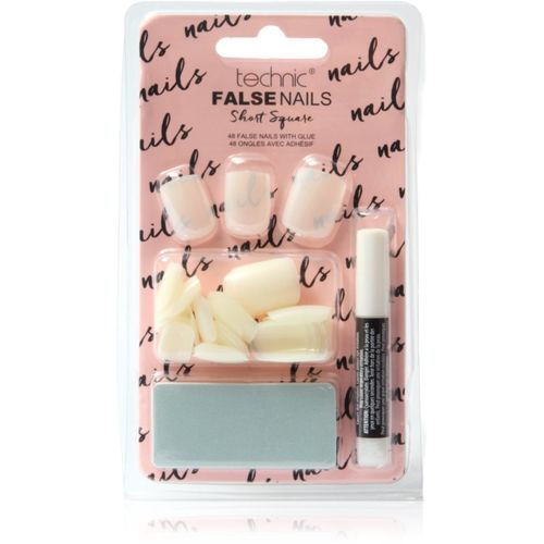 False Nails Short Square uñas postizas con pegamento 48 ud - Technic Cosmetics - Modalova