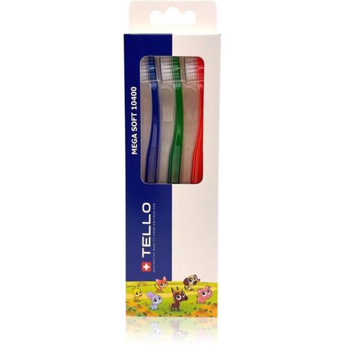 Kids 10400 Mega Soft cepillos de dientes para niños 2-7 3 ud - TELLO - Modalova