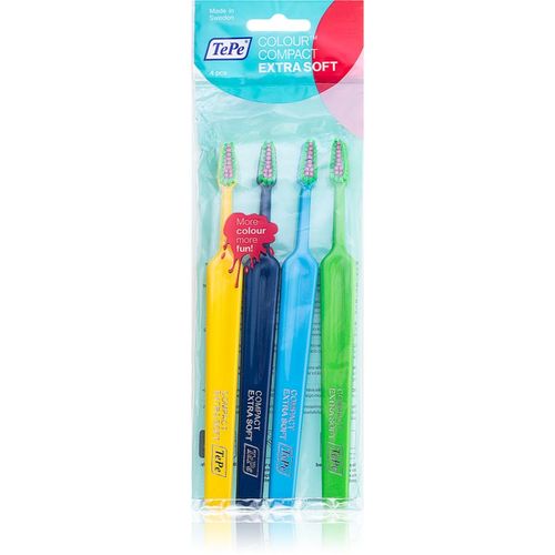 Colour Compact cepillo de dientes extra suave 4 ud - TePe - Modalova