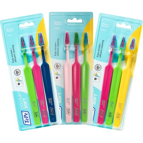 Colour Soft cepillos de dientes suaves 3 ud - TePe - Modalova