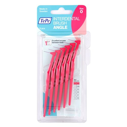 Angle Size 0 cepillos interdentales 0,4 mm 6 ud - TePe - Modalova