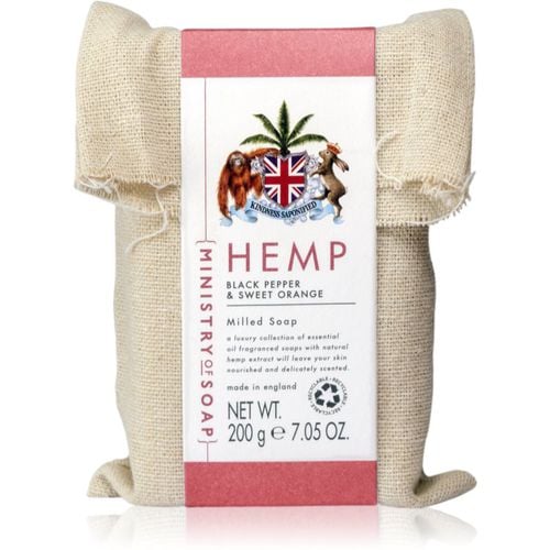 Ministry of Soap Natural Hemp jabón sólido para el cuerpo Black pepper & Sweet Orange 200 g - The Somerset Toiletry Co. - Modalova