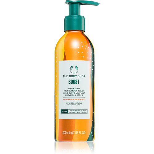 Bath and Body Hair & Body Wash champú para cabello y cuerpo Mandarin & Bergamot 200 ml - The Body Shop - Modalova