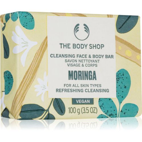 Moringa Cleansing Bar jabón sólido para rostro y cuerpo 100 g - The Body Shop - Modalova