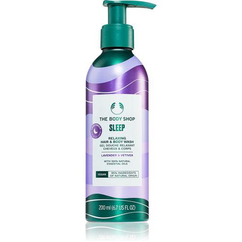 Bath and Body Hair & Body Wash champú para cabello y cuerpo Lavender & Vetiver 200 ml - The Body Shop - Modalova