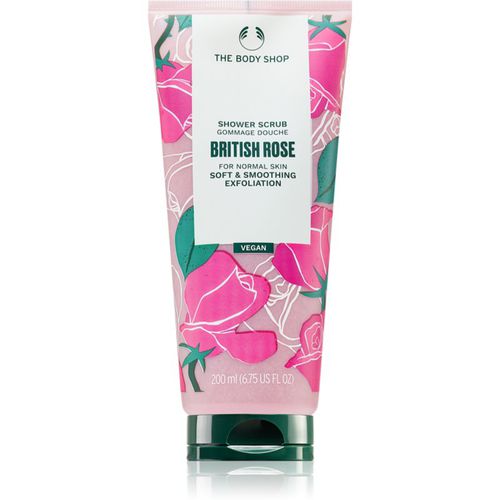 British Rose Shower Scrub scrub delicato corpo con aroma di rose 200 ml - The Body Shop - Modalova