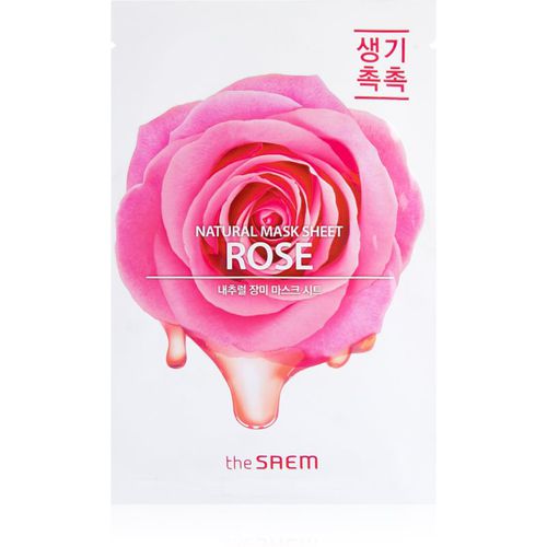 Natural Mask Sheet Rose mascarilla hoja con efecto hidratante y revitalizante 21 ml - The Saem - Modalova