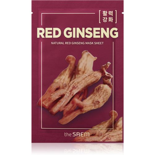 Natural Mask Sheet Red Ginseng mascarilla de hoja para un tratamiento complejo 21 ml - The Saem - Modalova