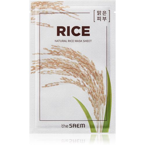 Natural Mask Sheet Rice maschera in tessuto idratante e lisciante 21 ml - The Saem - Modalova