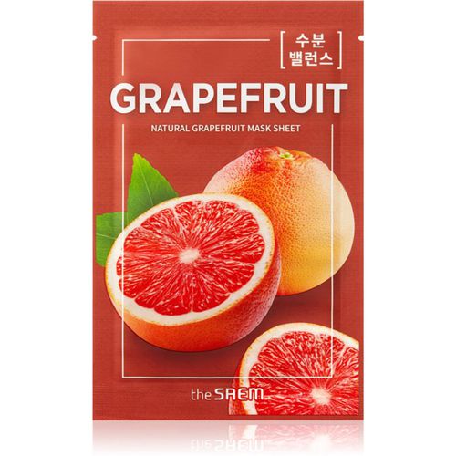 Natural Mask Sheet Grapefruit Máscara de tejido para iluminar y dar vitalidad a la piel 21 ml - The Saem - Modalova