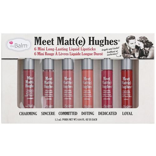 Meet Matt(e) Hughes Mini Kit conjunto de labiales líquidos con efecto de larga duración - theBalm - Modalova