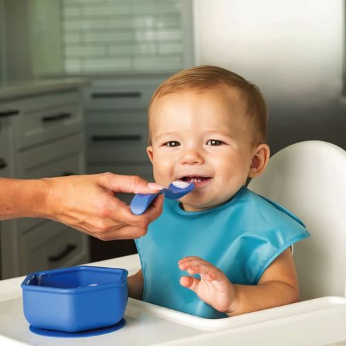 Silicone Baby Spoons cuchara Boy 4 ud - Tiny Twinkle - Modalova
