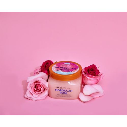 Shea Sugar Scrub Moroccan Rose exfoliante a base de azúcar con manteca de karité 510 g - Tree Hut - Modalova