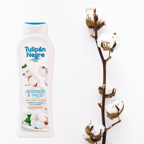 Algodon Y Talco gel de ducha 650 ml - Tulipán Negro - Modalova