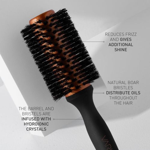 Boar Brush cepillo redondo con cerdas de cerdo Large 43 mm 1 ud - VARIS - Modalova