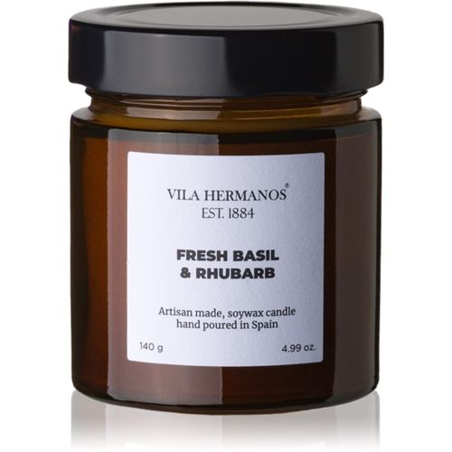 Apothecary Fresh Basil & Rhubarb vela perfumada 140 g - Vila Hermanos - Modalova