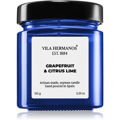 Apothecary Cobalt Blue Grapefruit & Citrus Lime candela profumata 150 g - Vila Hermanos - Modalova