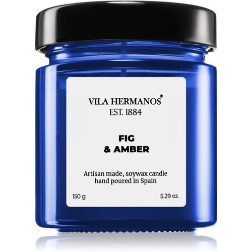 Apothecary Cobalt Blue Fig & Amber Duftkerze 150 g - Vila Hermanos - Modalova
