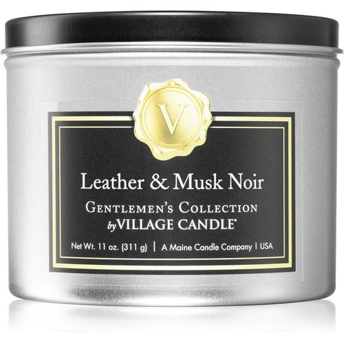 Gentlemen's Collection Leather & Musk Noir Duftkerze I. 311 g - Village Candle - Modalova
