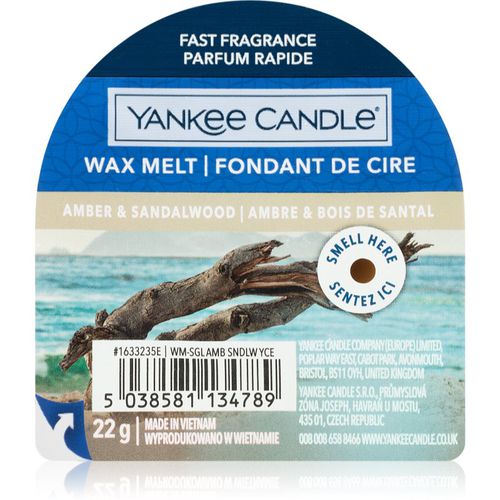 Amber & Sandalwood wachs für aromalampen 22 g - Yankee Candle - Modalova