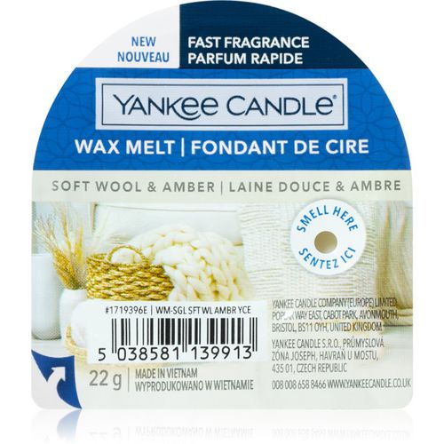 Soft Wool & Amber cera para lámparas aromáticas 22 g - Yankee Candle - Modalova