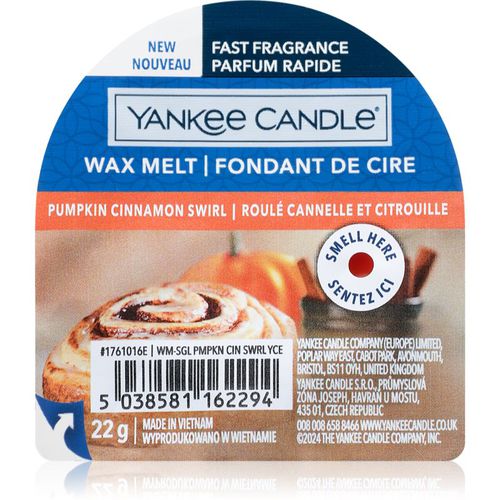 Pumpkin Cinnamon Swirl cera per lampada aromatica 22 g - Yankee Candle - Modalova