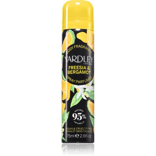 Freesia & Bergamot spray corporal para mujer 75 ml - Yardley - Modalova