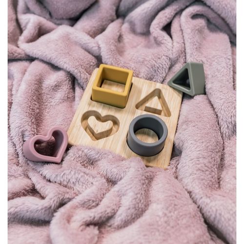 Silicone Bamboo Puzzle juego de formas encajables Multicolor 1 ud - Zopa - Modalova