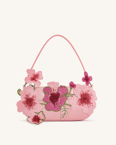 Borsa a tracolla con perline Leona - Rosa - JW PEI - Modalova