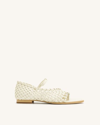 Jocelyn Flip-Flops mit gewebtem Riemen - Beige - JW PEI - Modalova