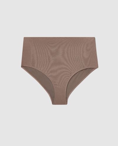 Highwaist Bikini Briefs - | Swimwear - Swim Bottoms / Bikini Briefs - ECONYL® Regenerated Polyamide - Understatement - Modalova