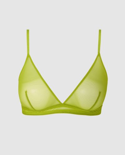 Mesh Triangle Bralette Matcha - Understatement - Modalova