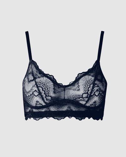 Lace Balconette Navy - Understatement - Modalova