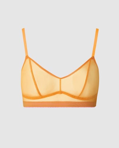 Mesh Balconette Apricot/Neon Pink - Understatement - Modalova