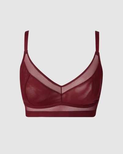 Mesh Support Bra Burgundy - Understatement - Modalova