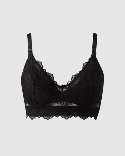 Lace Nursing Bralette Black - Understatement - Modalova