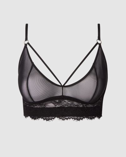 Lace Mesh Strappy Demi Bra - | Bralettes - Bralettes / Triangle Bralette - Understatement - Modalova